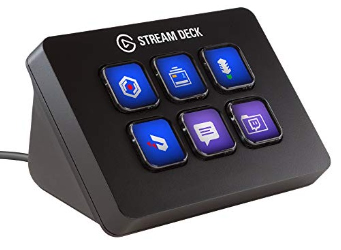 Elgato Stream Deck Mini - Live Content Creation Controller with 6 Customizable LCD Keys, for Windows 10 and macOS 10.11 or Later (Renewed)