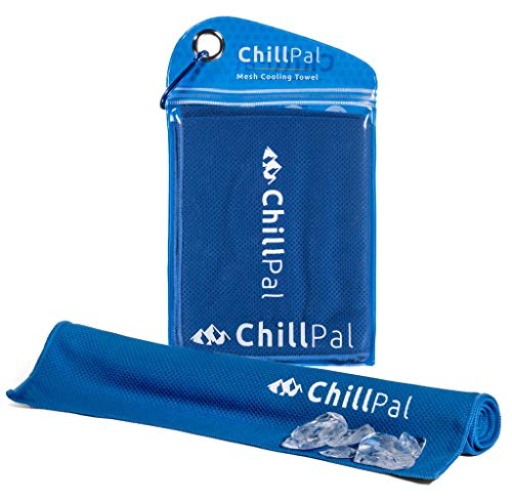 Chill Pal Mesh Cooling Towel (Blue, 12 x 40 inch) - Blue - 12 x 40 inch