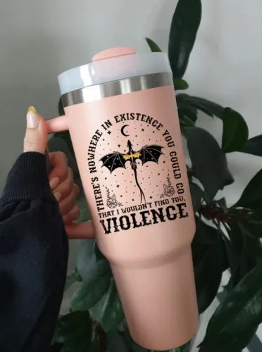 Dragon Tumbler, 40oz Tumbler, Bookish Tumbler, Book Reader Gift, Book Reader Tumbler, Dragon Inspired Tumbler