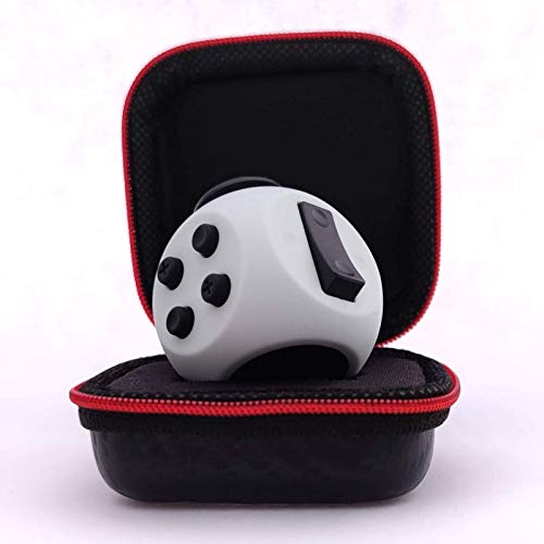 PILPOC theFube Fidget Cube - Deluxe Authentic Fidget Toys for Adults & Kids - Premium Protective Case, Stress Cube, Anxiety Toys, ADHD, OCD, Autism. Quiet Sides & Fidget Clicker Toy (Grey) - Gray