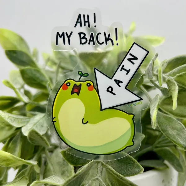 Ah! My Back! Sticker