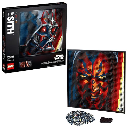 LEGO Art Star Wars The Sith 31200 Creative Sith Lord Building Kit; an Elegant Piece for Adults who Love Mindful Art Projects or The Dark Lords of The Sith, New 2020 (3,395 Pieces)