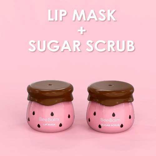 Strawberry Lip Mask + Sugar Scrub Set | Default Title