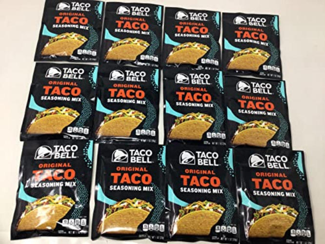 Taco Bell Taco Seasoning Mix 12 Packs Net Wt. 1 0z Each