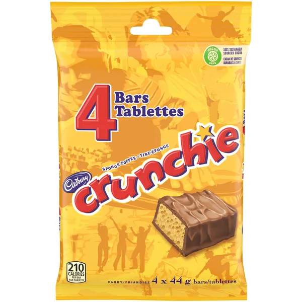 Cadbury Crunchie Candy, 4 Count - 
