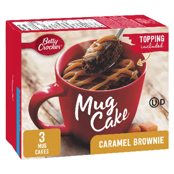 Betty Crocker Mug Cake Caramel Brownie with Caramel Topping, 294 Grams