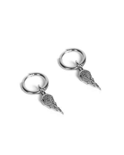 Wing (Earrings) - Silver / Pair