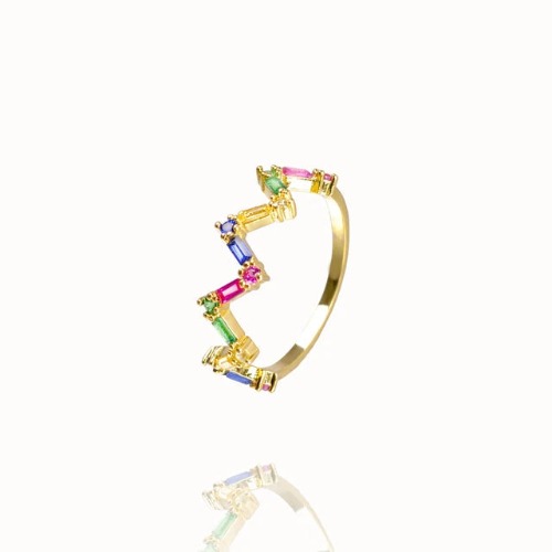 Spliice Rainbow Ring Gold - 6