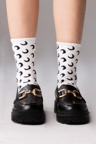 Luna White Socks