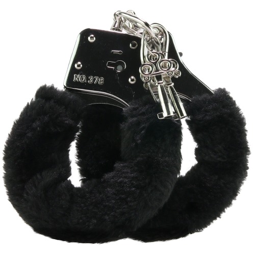 Black Furry Hand Cuffs | Regular