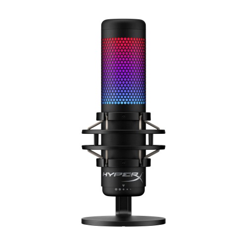 HyperX QuadCast S RGB USB Condenser Gaming Microphone for PC PS4 and Mac (Renewed) - 