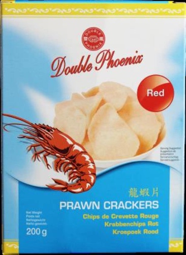 Double Phoenix Red Prawn Crackers, 200 g