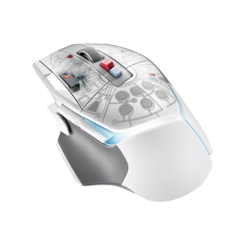 Logitech G502 X PLUS Millenium Falcon Edition Gaming Mouse, LIGHTSPEED Wireless RGB Gaming Mouse - LIGHTFORCE hybrid switches, LIGHTSYNC RGB, HERO 25K gaming sensor, compatible with PC - macOS/Windows - Millennium Falcon Edition - Wireless - RGB - Mouse
