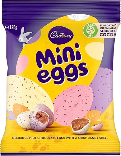 Cadbury Milk Chocolate Mini Eggs, Perfect For Easter Egg Hunts, 80 g (Pack of 1) - Mini Eggs - 85g