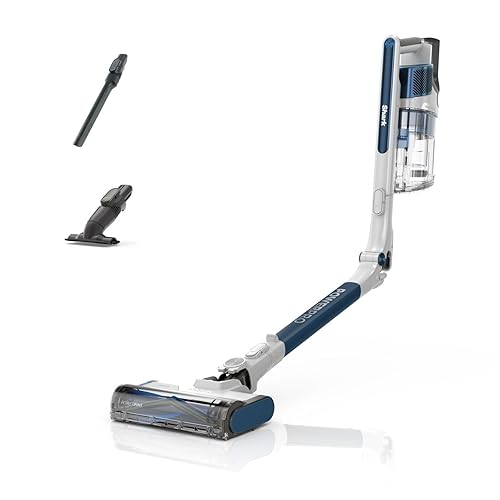 Shark PowerPro Cordless Vacuum Cleaner, Lightweight, Floor Detect Technology, Anti-Hair Wrap Technology, Anti-Allergen Complete Seal, Flexible, Handheld mode, Navy Metallic, IZ380UK - PowerPro