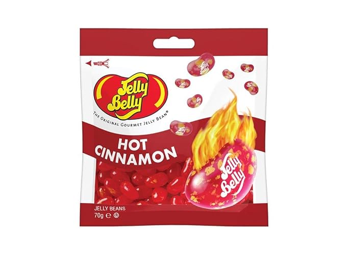 JELLY BELLY HOT CINNAMON JELLY BEANS BAG ORIGINAL 70g PACKS (2) - 2