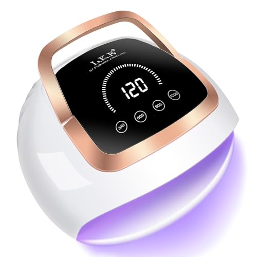 Wisdompark 268W UV LED Nail Lamp with LCD Touch Screen and 4 Timer Settings for Gel Nails - 268.0 Watts