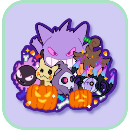 Halloween Pokemon Sticker