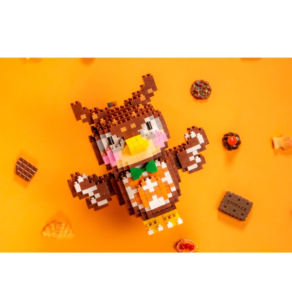 Animal Crossing Building Blocks DIY Miniature Cute ACNH Toys Pixel Art - Blathers