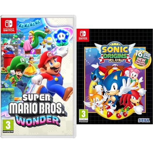 Super Mario Bros. Wonder (Nintendo Switch) & Sonic Origins Plus (Nintendo Switch) - Nintendo Switch - + Sonic Origins Plus (Nintendo Switch)