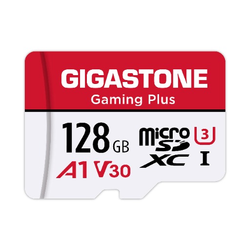Gigastone 128GB Micro SD Card, Gaming Plus, Nintendo-Switch Compatible, High Speed 100MB/s, 4K UHD Video Recording, Micro SDXC UHS-I A1 V30 U1 Class 10 - 128GB