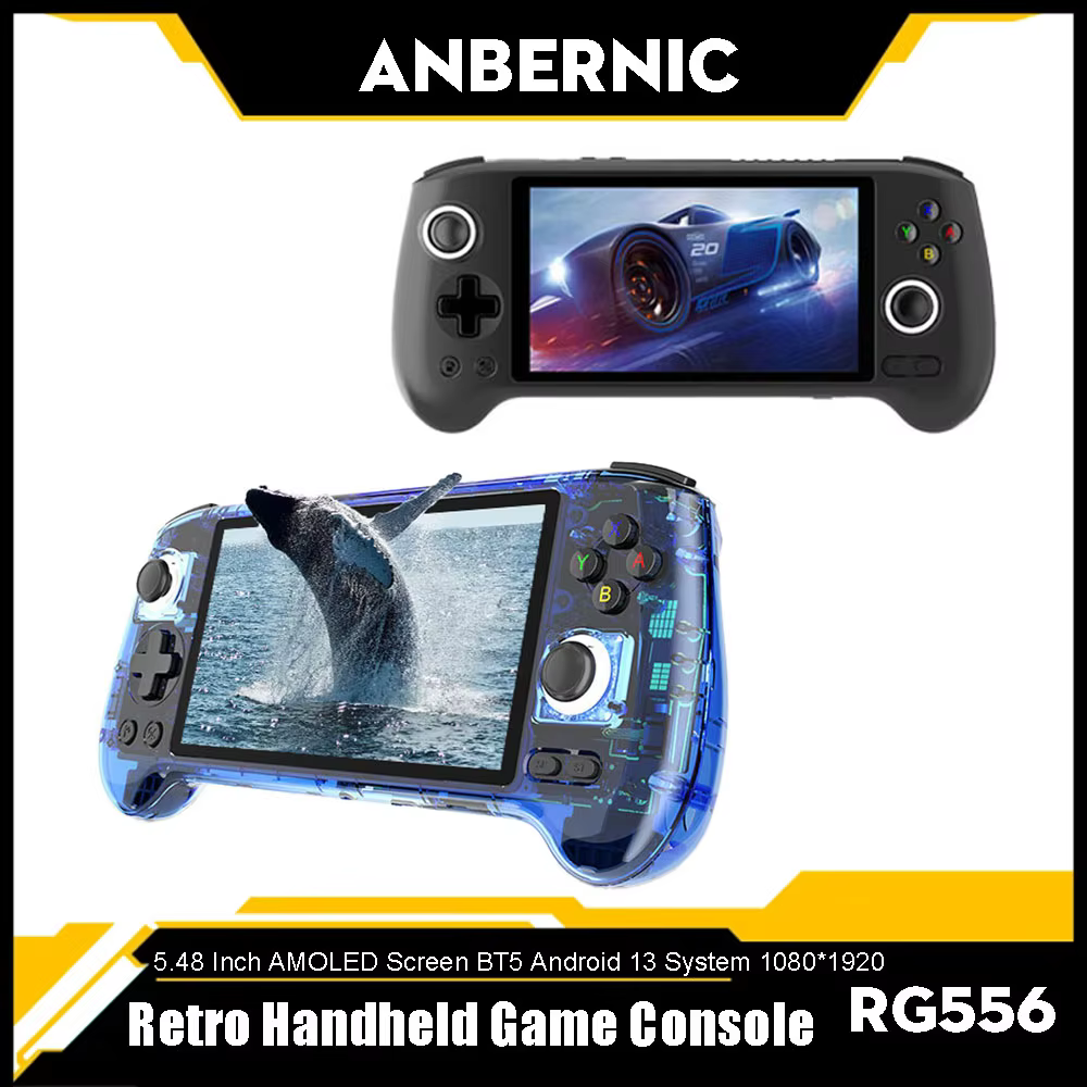 ANBERNIC-RG556 Console de Jogos Portátil Retro, 5.48 