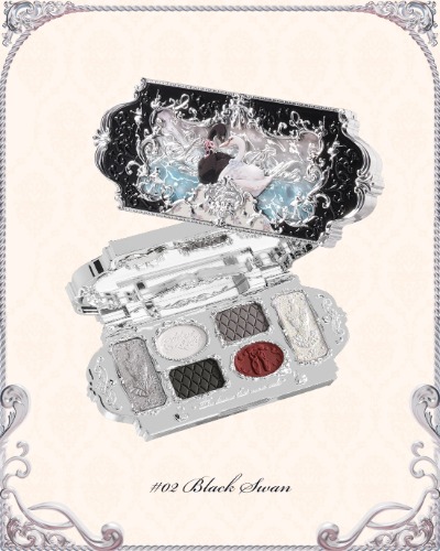 Swan Ballet Six-Color Eyeshadow Palette | 02 Black Swan