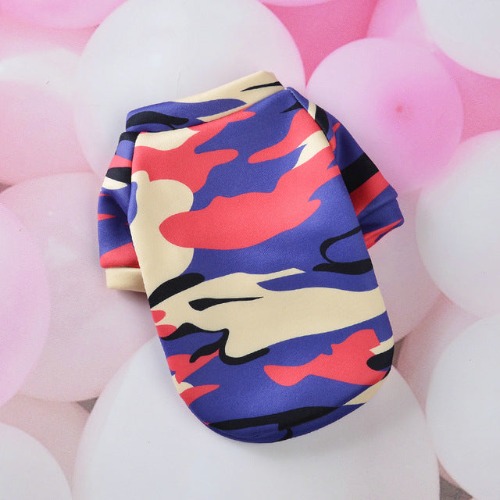 Cute and Colorful Sweatshirt for Small Dogs - Purple camouflage / XS