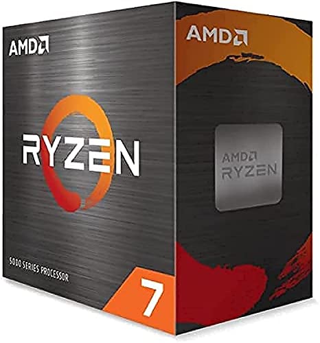 AMD Processeur Ryzen 7 5700X (horloge de base 3,4 GHz, puissance maximale jusqu'à 4,6 GHz, 8 cœurs, cache L3 32 Mo, socket AM4, sans refroidisseur) 100-100000926WOF, noir - Ryzen 7 5700X