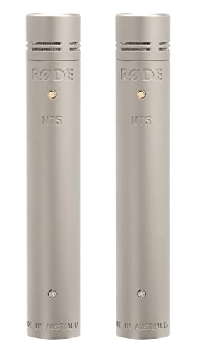 RØDE NT5 Premium Half Inch Small-diaphragm Condenser Microphone (Matched Pair) for Music Production and Instrument Recording