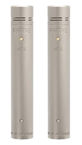 RØDE NT5 Premium Half Inch Small-diaphragm Condenser Microphone (Matched Pair) for Music Production and Instrument Recording