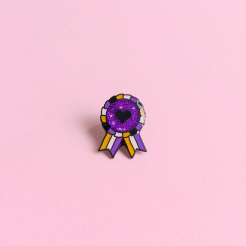 Non-Binary (Enby) Award Badge — enamel pin | Default Title