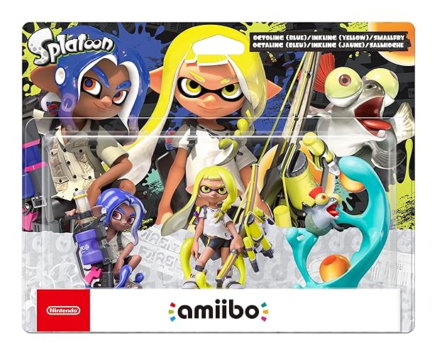 amiibo Splatoon 3-3-in-1 Pack - Blue, Yellow