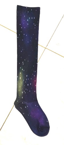 Galaxy Thigh High Compression Socks - L/XL