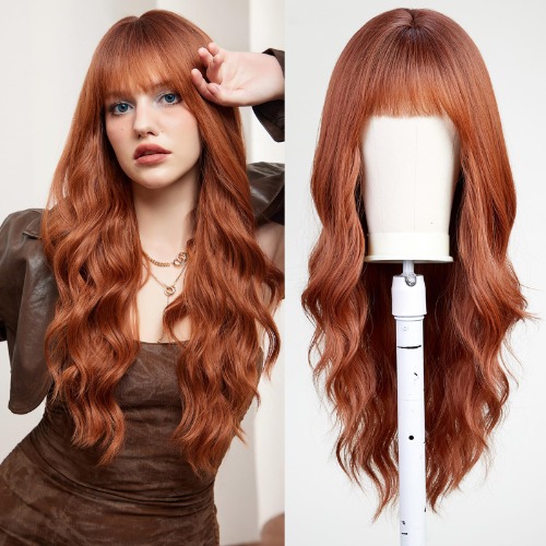 Auburn cosplay wig