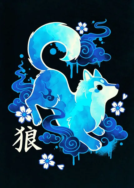 okami wolf spirit kawaii