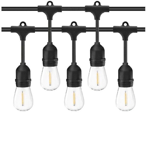 Ghirlanda Luminoasa, Interconectabila,10 m, 10 Becuri incluse, IP44, Jocuri lumini, Alb Cald