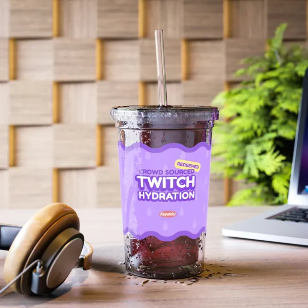 Twitch Hydration Boba Bubble Tea Cup 