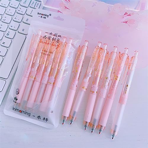 TUAQIANG MEOKIM Kawaii gel pen cute bear pen ins Japanese student signature pen gel pen Kawaii stationery cute stationery(Girls High School) - Assorted/ Multicolor
