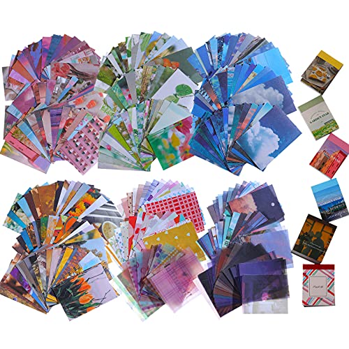 1000 Pieces Washi Sticker Set and Vintage Scrapbook Paper Journaling Supplies, Including 6 Set, 200 Pieces Washi Stickers and 800 Pieces Scrapbook Papers for Journaling Scrapbooking (Life Style) - Life Pattern