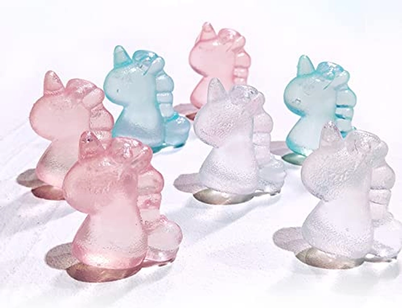 12 Reusable Ice Cubes Unicorn-shaped Ice Cubes-Food-grade PE Material, Safe and Fun Cooling Solution