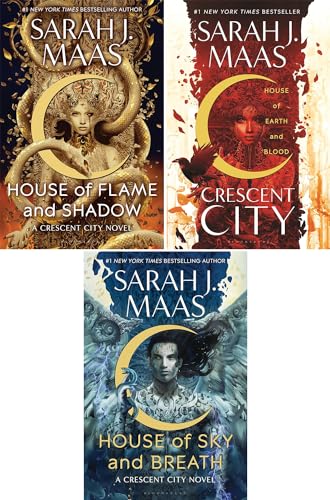 Crescent City Series Set of 3 Books. House of Earth and Blood (paperback), House of Sky and Breath (paperback) and House of Flame and Shadow (hardcover)