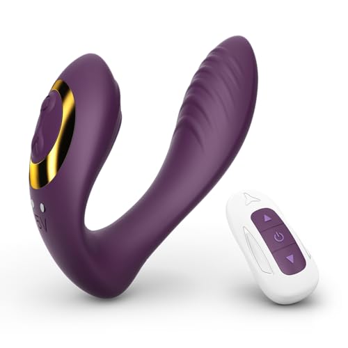 Tracy's Dog Wearable Clitoral G Spot Vibrator, Remote Control Adult Sex Toys for Women Couple Pleasure, Dual Motors Flexible Hands-free Panty Vibrators with 10 Vibrations