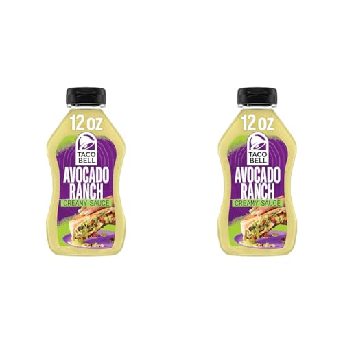Taco Bell Creamy Avocado Ranch Sauce, 12 ounce (Pack of 2) - Avacado ranch - 12 Fl Oz (Pack of 2)