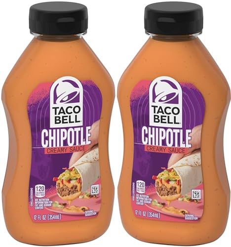 Taco Bell Mexican Taco Bell Chipotle Creamy Sauce, 12oz, 12 ounce - SET OF 2 - 1 Count (Pack of 3)