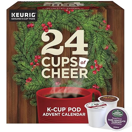 Keurig Advent Calendar Variety Pack, Single Serve K-Cup Pods, 24 Count - Advent Calendar Variety Pack - 24 Count