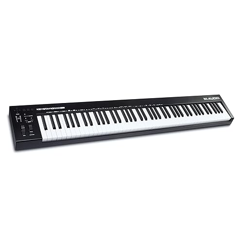 M-Audio Keystation 88 MK3 – 88 Key Semi Weighted MIDI Keyboard Controller for Complete Command of Virtual Synthesizers and DAW parameters - 88 Keys