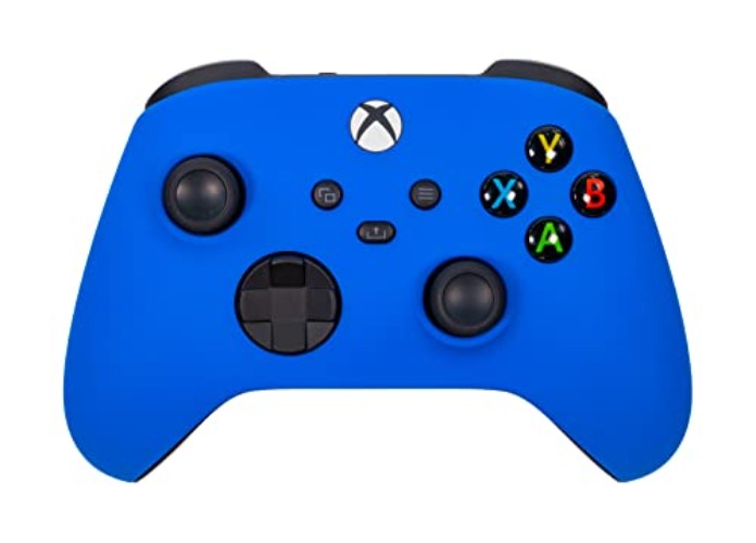 Xbox One Series X S Custom Soft Touch Controller - Soft Touch Feel, Added Grip, Cool Blue Color - Compatible with Xbox One, Series X, Series S - BLUE SX