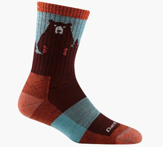 Bear Town Micro Crew Socks - Women's