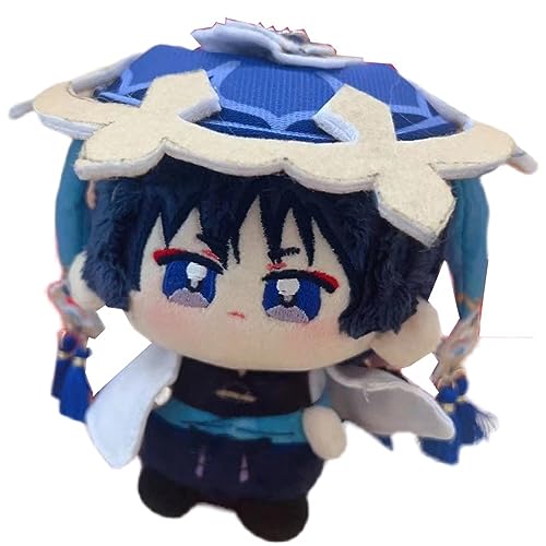 TYAGY Kpptyder Anime Plush Figure Scaramouche Plushie Doll Decorative Pillow Cosplay Props Collection Soft Stuffed Doll Gift for Fans - 10cm